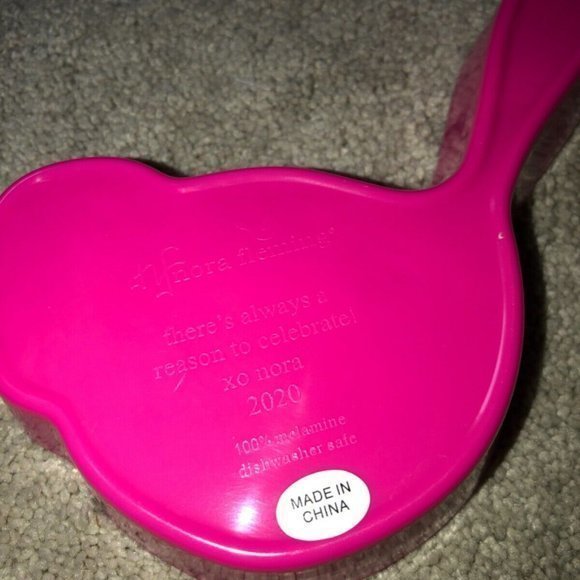 Nora Fleming Melamine Pink Bird Birdie Dish  2020 Limited Edition - Picture 7 of 8